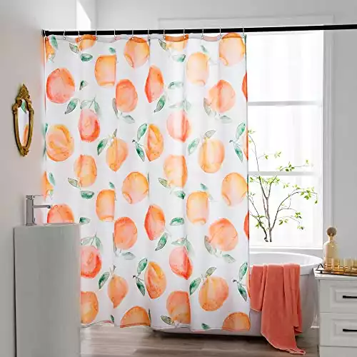 Peach and Waterproof Shower Curtain