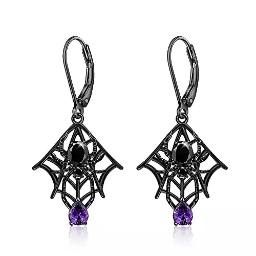 Halloween Gothic Spider Earrings