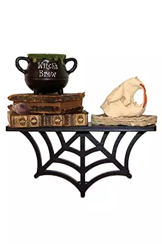 Halloween Spiderweb Shelf