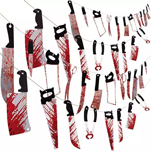 Four Sets Bloody Garland Banner