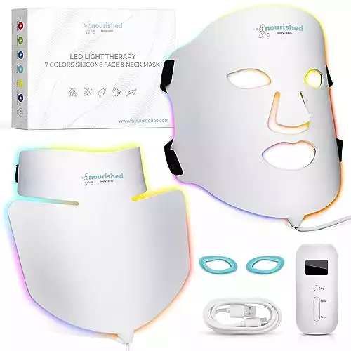 LED Light Therapy Face and Neck Mask