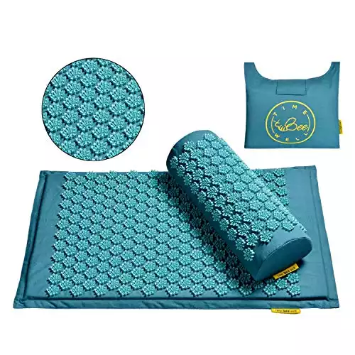 TimeBeeWell - Eco-Friendly Acupressure Mat and Pillow Set