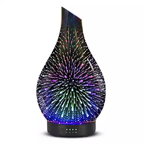 Ultrasonic Aromatherapy Diffuser with Handmade Glass