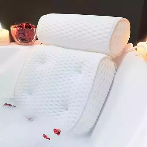 Soft and non-slip bathtub pillow