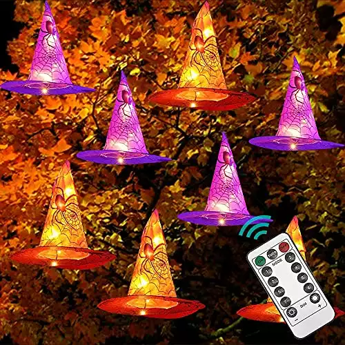 Hanging Witch Hat String Lights