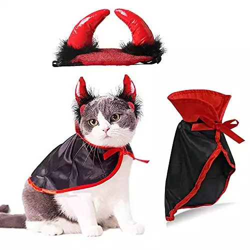 Devil Halloween Costume For Cats