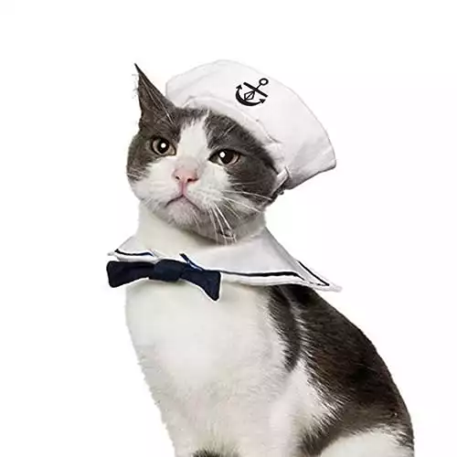 Sailor Cat Costume With Hat