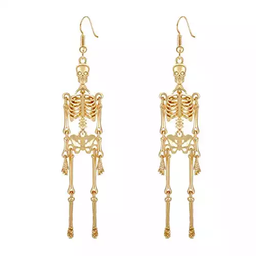 Halloween Earrings Skull Skeleton