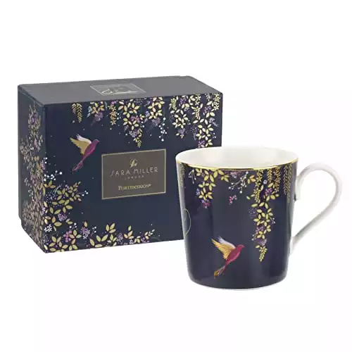 Sara Miller London - Fine China Mug with Gold Detailing