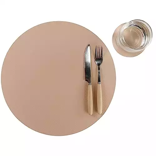 Peach Table Mats and Coasters