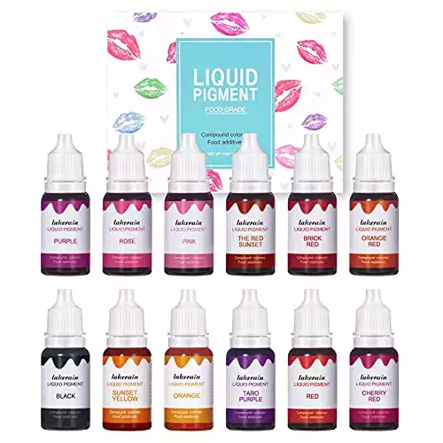 DIY Lipstick Liquid Pigment Set for Making Lip Gloss