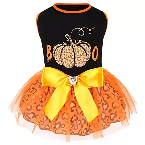 Halloween Tulle Dress For Small Dogs