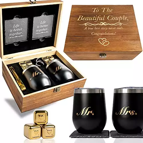 Unique Wedding Gift - Wine Tumbler Gift Set