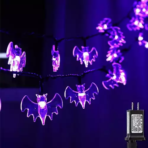 70 LED Halloween Bat String Lights