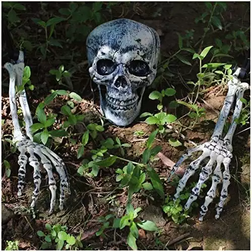 Halloween Outdoor Decoration - Realistic Skeleton Stakes