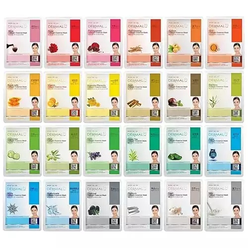 24 Combo Pack A Collagen Essence Korean Face Mask