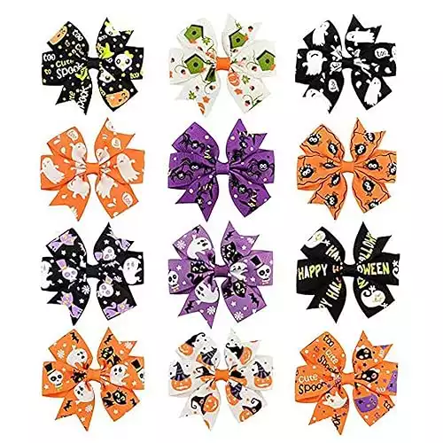 Halloween Bow Hairpins