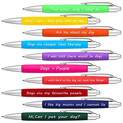 Dog Lovers Ballpoint Pens with Funny Phrases