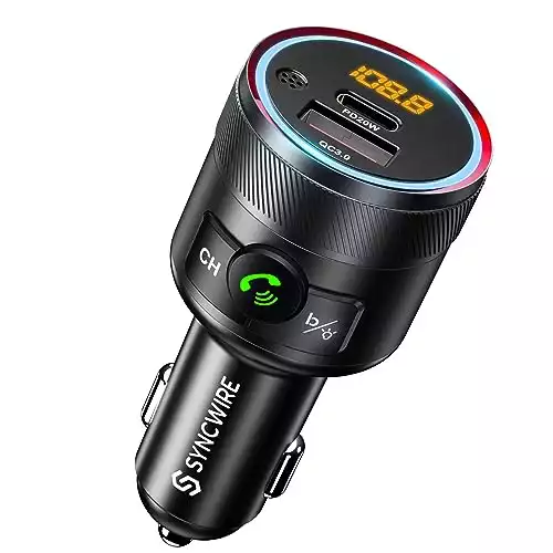 Syncwire Bluetooth 5.3 FM Transmitter