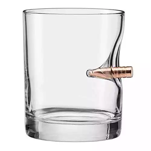 BenShot - Rocks Glass with Real Bullet