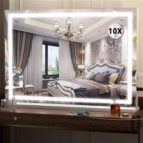 Vanity Mirror with LED Lights and Touch Screen Control