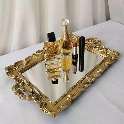 French Style Decorative Mirror Tray