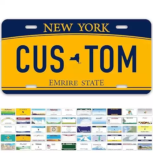 Personalized License Plates for Car