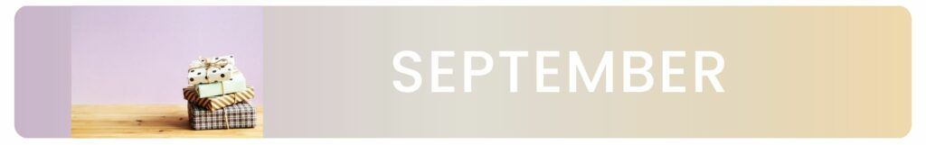gift-giving annual calendar september