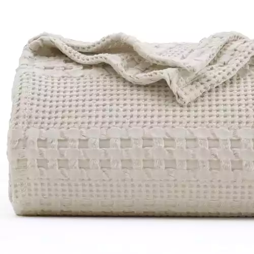 Cotton Waffle Weave Blanket