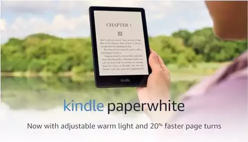 Amazon Kindle (16 GB) with a larger display and adjustable warm light