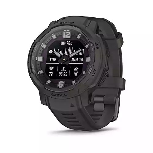 Garmin Instinct Crossover Solar, Rugged Hybrid Smartwatch