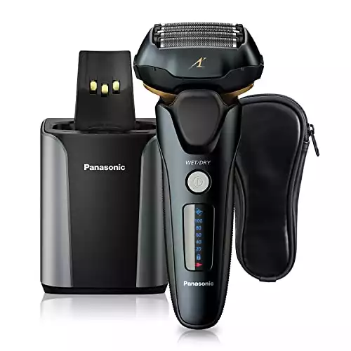 Panasonic Electric Razor With Premium Automatic Cleaning