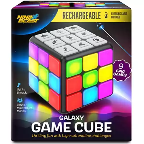 Rechargeable Game Activity Cube - 9 Fun Brain & Memory Games