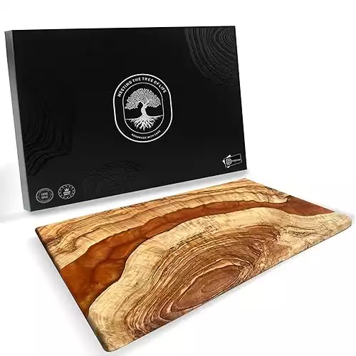 Handmade Olive Wood Resin Cutting Board