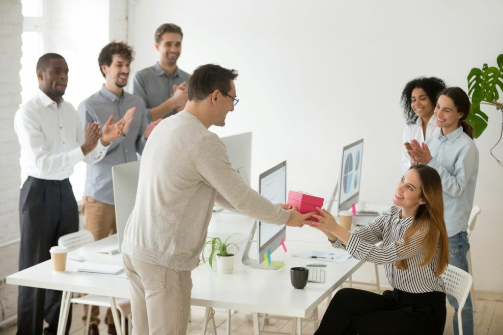 business gifts offer in person